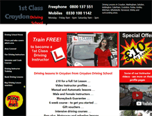 Tablet Screenshot of croydondrivingschool.co.uk